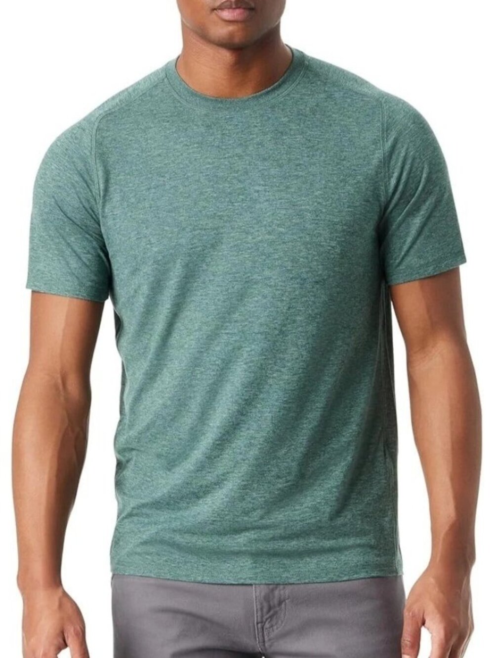 NWT Bass Outdoor Men's S  Performance Tee Lily Pad Green